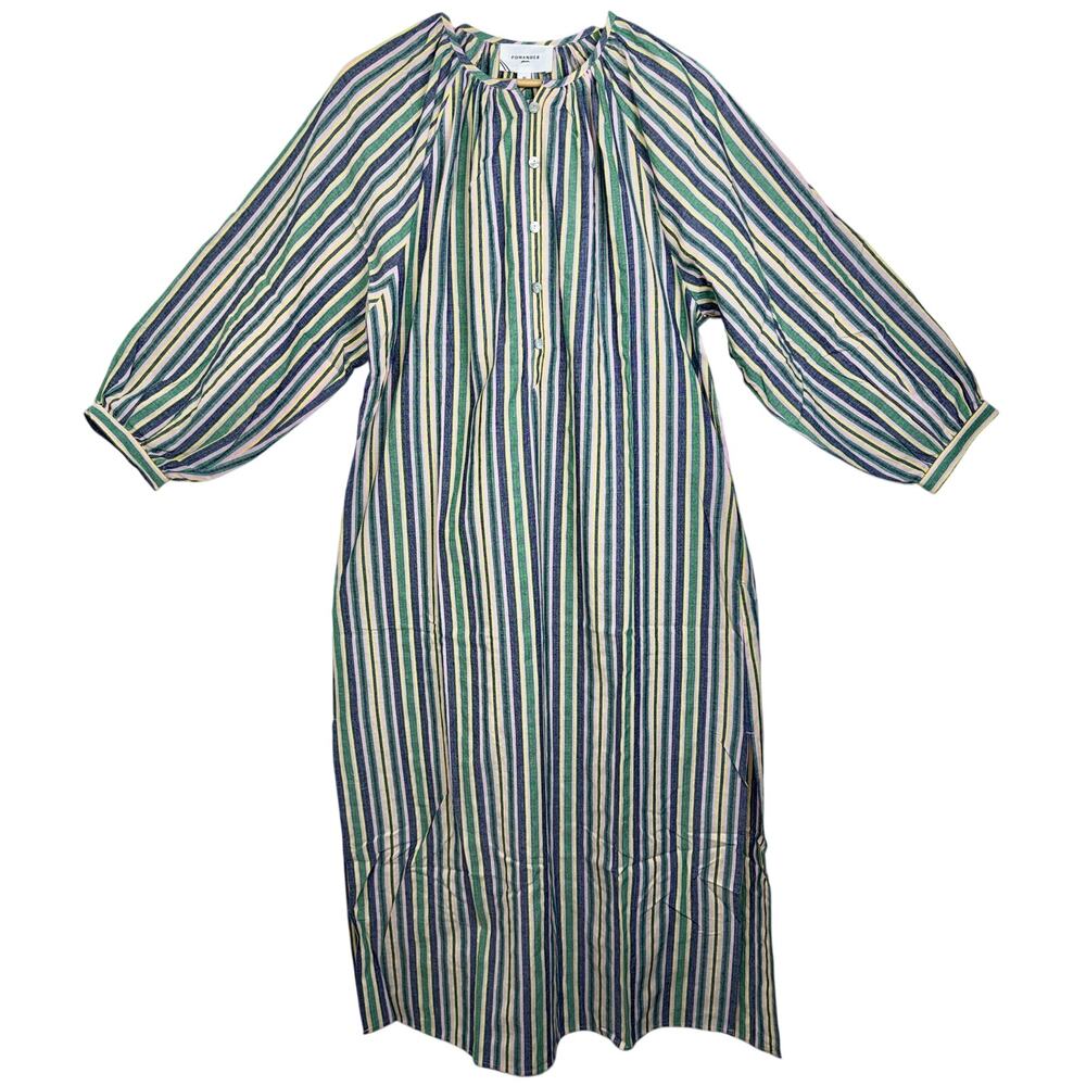 NWT Tuckernuck Pomander Place Heidi Zephyr Stripe Cotton Maxi Dress Womens Sz XL